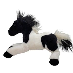 2017 Douglas Black and White Pony Horse Stuffed Plush Animal